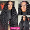 Human Hair Capless Wigs 13x6 HD Transprent Human Hair Wigs For Women Brazilian Hair 32 Inch Deep Wave 13x4 Lace Front Wigs Water Curly Lace Frontal Wig x0802