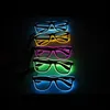 LED Light Up Glowing Glasses El Wire Neon Rave Glasses Lysande festglasögon Eyewear för födelsedag Halloween Xmas Party Bar Dekorativ leverantör