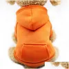 Hundebekleidung Dhs Stock Haustierkleidung für kleine Hunde Kleidung Warmer Mantel Welpen-Outfit Große Hoodies Chihuahua FY3690 C0417 Drop Delivery Dhmaz