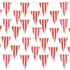 Decorative Flowers Advertising Hanging Flags Striped Pennant Ban 1 Set Of 10/30M White For Your Circus Carnival Themed Party