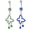 Navel Bell Button Rings D0051 Belly Ring Clear Ab Drop Delivery Jewelry Body Dhnab