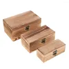 Sacchetti per gioielli Custodia per scatola da tè in legno con organizer portaoggetti
