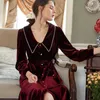 Vêtements de nuit pour femmes Robe d'hiver pour femmes Robe de soirée romantique