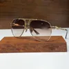 Luksusowe okulary retro okulary przeciwsłoneczne dla mężczyzn męskie damskie okulary słońca szklanki pilotowe fabryczne srebrne ramki niebieskie UV400 Ochronne soczewki Wysoka jakość Wysokiej jakości