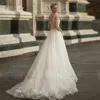 Luxurious Beaded Bling Bling Wedding Dresses With Capped Sleeves Sheer Neck Beading Wedding Gown Bridal Dresses