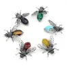 Hanger Kettingen Natuurlijke Halfedelsteen Insect Broche Pins Legering Rozenkwarts Shell Voor DIY Maken Sieraden Kleding Accessoires