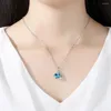 Pendant Necklaces UMCHO Jewelry Ladies Women For Heart Necklace Fashion Earrings Multi-coloured Accessories