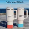 7.5cm Silicone Cover for Stanley Quencher Adventure 40oz Tumbler with Handle IceFlow 20oz 30oz Protective Bottle Boot Sleeve HKD230807