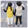 Jackets 2023 Children Warm Thicken Vest Baby Cotton Waistcoat Kids Outerwear Coat Clothing Boys Girls Brand 230807