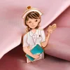 Pins Brooches New Medical Nurse Brooch Zinc Alloy Badge Doctor Graduation Medical Student Cowboy Jacket Lapel Pin Accessories for Friend Gift HKD230807