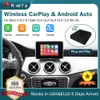 Wireless CarPlay AI Box för Mercedes Benz Car A B C E CLA GLA GLK SLK CLS ML GL NTG 4.5, med Android Auto Mirror Link Navigation