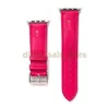 Cinturini per cinturino per Apple Watch Band 49 45 42 38 40 44 mm Cinturini per orologi di design di lusso iwatch 8 7 6 5 4 se Cinturino in pelle L con cinturino a fiori