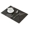 tafelloper 6st europese stijl placemat waterdichte decoratiemat hittebestendige gerechten servies voor zwart