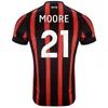 23 24 BROOKS CHRISTIE SOLANKE Mens Soccer Jerseys NETO MOORE LOWE BILLING ANTHONY OUATTARA Home Football Shirt Short Sleeve Uniforms