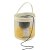 Knitting Yarn Storage Bag Case Yarn Drum Women's Crochet Hook Thread Pouch Round Mesh DIY Knitting Crochet Tote Bag pouch wholesale