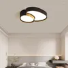 Światła sufitowe Modren Lampy LED Living Jadalnia Badanie sypialni Nordic Minimalist Acryl Black White Decor Decor Home Montain