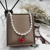 Anhänger Halsketten Mode Vintage Perle Für Frauen 2023 Einfache Nette Choker Schlüsselbein Halskette Schmuck Zubehör Geschenke