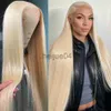 Capless pruiken van echt haar Melodie 613 HD Blonde 30 40 inch 180 250 Rechte lijmloze 13x6 Lace Front pruiken Human Hair 13x4 Lace Frontal Remy Hair Wig x0802