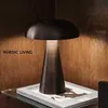 Mushroom Lamp LED Table Lamps Touch Dimming Rechargeable Restaurant Hotel Bar Bedside Decor Dimmable Bedroom Desk Night Lights HKD230807