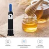 wholesale Refractometers Yieryi Handheld 1030% Water Honey Brix Refractometer for Honey Sugar Concentration ATC Honey Moisture Meter Beekeep Tester 230804