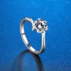 Wedding Rings Engagement Ring Wear Resistant Finger Fade-resistant Unique Exquisite Snowflake Women Accessories