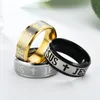 Klassisch 316l Titanium Edelstahl Finger Ring für Mann Frau Jesus Kreuzbrief Ringe Mode Gott Religiöser Finger Ring Gold Silberschmuck Großhandel Großhandel Preis Preis