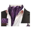 Brudgummen slipsar cummerbunds män formell cravat mode retro paisley brittisk stil gentleman silkes halsdukar nackdräkt affärsslips