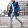 Mannen Trenchcoats Winter Jassen Mannen Wollen Jas Warme Lange Mouw Mannelijke Bovenkleding Knop Overjas Streetwear Parka 230804