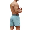 Men's Shorts Summer Elastic Waist Casual Male Solid Slim Loose Short Sweatpants Basketball Bodybuilding Workout With Towel Loop
