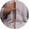 Pulseira de contas de Buda de sândalo dourado natural com 108 peças para rezar e abençoar corrente de mão masculina e feminina