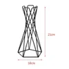 Plantenbakken Potten Gaya Nordic Tanaman Udara Pemegang Logam Pot Bunga Berdiri Geometris Besi Pemegang Taman Rumah