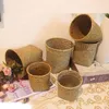 Planters Pots Keranjang Penyimpanan Lamun Tangan Keranjang Bunga Pot Tanaman Sukulen Untuk Rumah Tamu Pemandangan Tangan