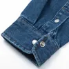 2023 nova ami clássico amor bordado camisa jeans unissex marca de moda casual versátil casaco sany