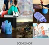 Water Bottles Multifunction Pet Silicone Folding Bowl Traveling Outdoor Portable Food Dog Sports Bottle