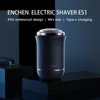 Elektryczne gówniane enchen Traveller mini golarka elektryczna maszynka do golenia na mokro podwójne użycie IPX6 WODY ODPOWIEDZIALNO