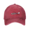 Cappellini da baseball Cessna 177 Cardinale Cappello da cowboy Cappellino da camionista Cappelli Boonie neri Rave Uomo Tennis Donna