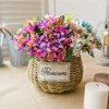 Decorative Flowers 20 Heads Artificial Lily Daffodil Bouquet Silk For Crafting Wedding Living Room Outdoor Party Garden Decoration