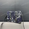 Vintage crossbody konstverk handväskor lyxig designer tygväskor högkvalitativ korskropp axelväska denim kolliderar färger busslighet messenger väska satchels