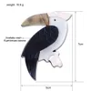 Pins Brooches Fashion Acrylic Anime Pins Animal hijab pins badges Stitching Acetate Resin bird Brooches for Women Clothing Accessories HKD230807