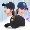 2021新しいエンブロディエドレターNY LA BASEBOLL CAPS SNAPBACK CAPMEN MEN BLACK WHITE DAD FITITED HATS SOMBRERO HOMBRE HIP HAT HAT