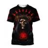 Men's T Shirts Summer Satan Devil Men 3D Print Short Sleeve T-Shirts Fashion Harajuku Unisex Tops
