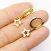 Dangle Earrings 10 Pairs Fashion Mini Star Drop 18K Gold Plated Charm Jewels Jewelry Women Ear Hoop 8282