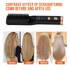 Hair Straighteners Negative Ion Straightener Brush Wireless Heating Comb for Men Women USB Charge Black Traval 230807