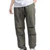 Men's Pants Loose Straight Nylon Bloomers Summer Casual Breathable Baggy Shorts