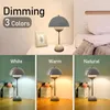 Table Lamps Flower Bud Lamp Led Dimmable Bedside Light USB Rechargeable Touch Desk Night For Bedroom Dining Simple Modern Decoration