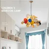 Kroonluchters Hanglampen Houten Moderne Nordic Lampen Voor Plafond Slaapkamer Studie Eetkamer Kleurrijke Verlichting Home Decor Armatuur