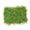 Fleurs décoratives marque gazon artificiel carré mur mariage 40 60 cm décor décoration feuillage herbe vert verdure maison panneau