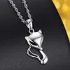 Collana in argento sterling 925 Gioielli da donna Collana con pendente a forma di volpe animale Chocker per regali di Natale per la festa di fidanzamento di nozze L230704