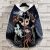 Mannen Hoodies Coraline Mannen Vrouwen Kinderen Hoodie Print 3D Pullover Streetwear Jongen Meisje Kinderen Sweatshirt Zip Cool Fashion Tops