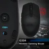 Mouse G304 LIGHTSPEED Wireless Gaming Mouse 12000DPI Ajustável Optical Bluetooth Mouse 6 Botões Programáveis Para Logi X0807